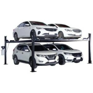 APlusLift 9,000LB 4-Post Double Deck Parking Storage Car Lift - HW-9KDP