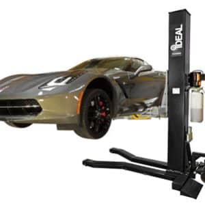 iDEAL MSC-6KLP 6,000 lb. Low Profile Mobile Single Post Lift - Black Edition