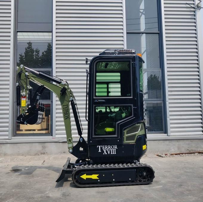 Green TYPHON TERROR XVIII Prestige 2 Ton Mini Excavator KUBOTA Diesel Engine USA - Image 9
