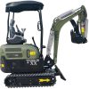 2025 4,000 lb Green TYPHON TERROR XX Mini Excavator Rubber Track with Kubota D902 Diesel Engine USA
